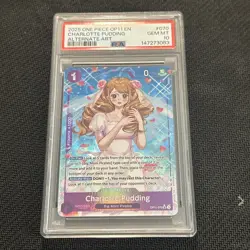 One Piece Charlotte Pudding Alt Art OP11-070 Fist Of Divine Speed PSA 10 GEM MT - Image 1