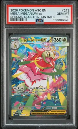 Pokemon Card - Mega Meganium ex 272/217 SIR PSA 10 Gem Mint - Ascended Heroes - Image 1