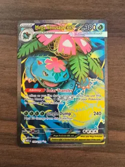 Mega Venusaur EX 155/132 Mega Evolution Full Art Card NM/M Condition - Image 1