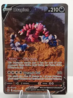 Drapion V - GG49/GG70 - Pokemon Crown Zenith Galarian Gallery Ultra Card NM - Image 1
