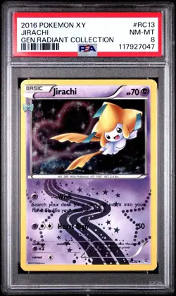 2016 Pokemon XY Generations Radiant Collection Jirachi #RC13 PSA 8 - Image 1