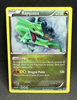 (NM/LP) Pokemon Rayquaza XY64 Promo with Cosmos Holo - Pokemon Card - Image 1