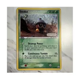 Pokemon Seedot Legend Maker Reverse Holo Common Basic 61/92 2006 English Card - Image 1