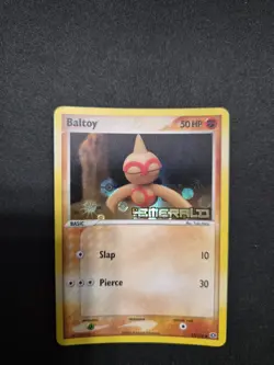 Pokemon TCG Baltoy EX Emerald Reverse Holo Card 43/106 NM - Image 1