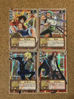 one piece carddass hyper battle Foil Holo anime card 4set - Image 1