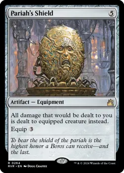 Pariah's Shield Ravnica Remastered MTG LP card - Image 1