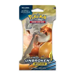 NEW Pokemon Sun & Moon Unbroken Bonds Sleeved Booster Pack Charizard Reshiram - Image 1