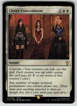 Clever Concealment Rare Commander: FINAL FANTASY 236 MTG Near Mint - Image 1