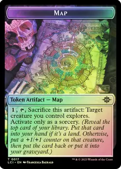 MTG MAP // SKELETON PIRATE TOKEN FOIL The Lost Caverns of Ixalan NM - Image 1