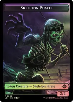 MTG MAP // SKELETON PIRATE TOKEN FOIL The Lost Caverns of Ixalan NM - Image 2
