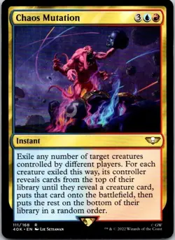 Magic the Gathering Chaos Mutation Warhammer 40,000 Commander MTG Free Shipping - Image 1