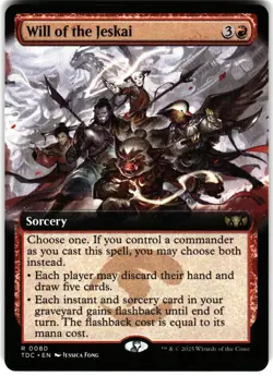 Commander: Tarkir: Dragonstorm #80 Will of the Jeskai (Extended Art) - Image 1