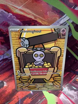 Pokemon TCG Gimmighoul 198/182 Paradox Rift Illustration Rare Holo NM - Image 3