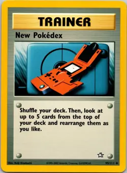 New Pokedex 095/111 Neo Genesis NM Pokemon TCG - Image 1