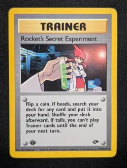 Rocket's Secret Experiment 120/132 Gym Challenge Pokemon NM 1st Edition - Image 1