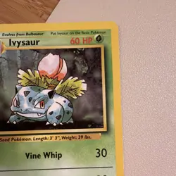 Pokemon Vintage Ivysaur 030/102 Base Set Non-Holo - LP - Image 4