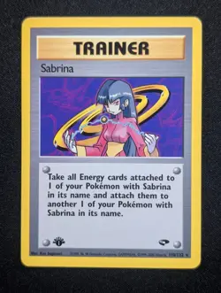 Sabrina 110/132 Gym Challenge Pokemon NM 1st Edition - Image 1