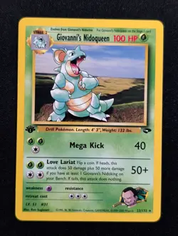 Giovanni's Nidoqueen 23/132 Gym Challenge Pokemon NM 1st Edition - Image 1