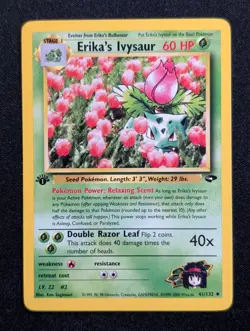 Erika's Ivysaur 41/132 Gym Challenge Pokemon NM 1st Edition - Image 1