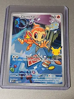 Pokemon TCG Chimchar MEP041 First Partners 30th Anniversary Black Star Promo - Image 1
