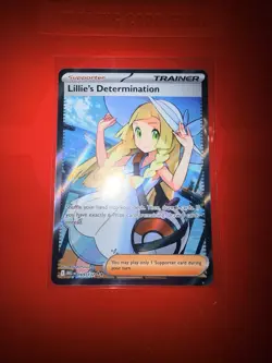 Pokemon TCG Lillie's Determination 169/132 Mega Evolution Full Art Holo NM - Image 1