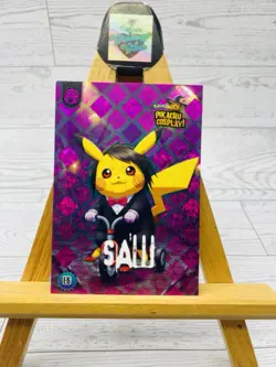 Pikachu as Billy From Saw Cosplay Box Hit Non- Pokemon Fan Art Holyday Edition - Image 1