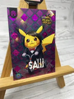 Pikachu as Billy From Saw Cosplay Box Hit Non- Pokemon Fan Art Holyday Edition - Image 2