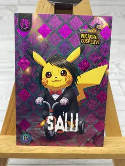 Pikachu as Billy From Saw Cosplay Box Hit Non- Pokemon Fan Art Holyday Edition - Image 3