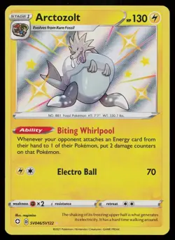 ARCTOZOLT SV046/SV122 SHINY RARE SHINING FATES SHINY VAULT POKEMON LP - Image 1