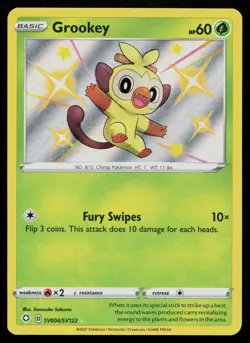 GROOKEY SV004/SV122 SHINY RARE SHINING FATES SHINY VAULT POKEMON NM - Image 1