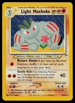 LIGHT MACHOKE 49/105 UNCOMMON NEO DESTINY POKEMON UNLIMITED HP - Image 1