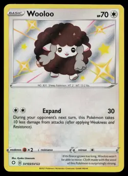 WOOLOO SV103/SV122 SHINY RARE SHINING FATES SHINY VAULT POKEMON NM - Image 1