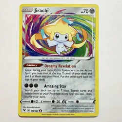Pokemon TCG Vivid Voltage Jirachi 119/185 Amazing Rare Holo NM - Image 1