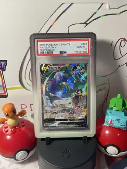 2024 POKEMON SIMPLIFIED CHINESE CS4B SUPER RARE #146 RAYQUAZA V PSA 10 - Image 1