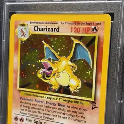Pokemon Charizard 004/130 Base Set 2 Holo PSA 7 - Image 4