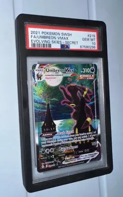 Pokemon Umbreon VMAX Alternate Art Secret PSA 10, 215/203, Evolving Skies - Image 2