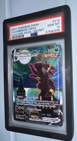 Pokemon Umbreon VMAX Alternate Art Secret PSA 10, 215/203, Evolving Skies - Image 3