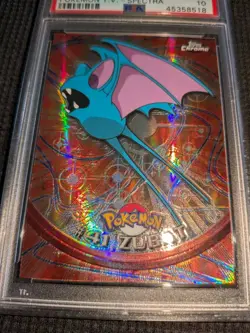 2000 Topps Chrome Pokemon Zubat Spectra Pokemon T.V. #41 PSA 10 - Image 2
