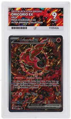 Pokemon Oricorio ex MEP 024 Black Star Promo Ace 9 - fresh grade - quick ship - Image 1