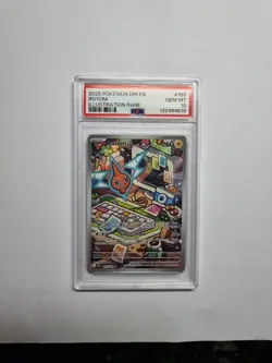 Pokemon SV Destined Rivals Rotom #197/182 PSA 10 - Image 1
