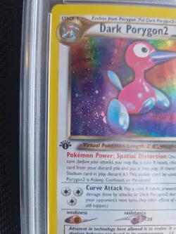 Dark Porygon2 Holo 8/105 Pokemon 2002 Neo Destiny 1st Edition WOTC PSA 9 - Image 2