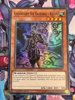 Legendary Six Samurai - Kizan SPWA-EN010 SUPER RARE YuGiOh Card - Image 1