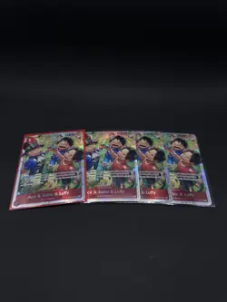 One Piece Ace & Sabo & Luffy (OP13-007) SR Playset Carrying On His Will OP13 - Image 1