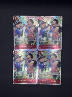 One Piece Ace & Sabo & Luffy (OP13-007) SR Playset Carrying On His Will OP13 - Image 2