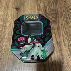 Pokemon Trading Card Game EMPTY Metal Container Box Meowscarada Ex - Image 1