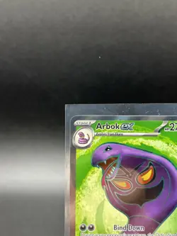 Pokemon TCG Arbok EX Full Art Ultra Rare Holo Card 185/165 Scarlet & Violet 151 - Image 2