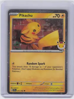 Pikachu (Pokemon Day 2026) Common Miscellaneous Cards & Products 051/162 NM - Image 1