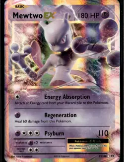 Mewtwo EX Ultra Rare XY Evolutions 52/108 Psychic Holofoil Pokemon Card - Image 1