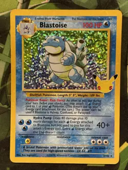 Pokemon TCG Blastoise Holo Holo Rare Card Classic Collection 2/102 Celebrations - Image 1