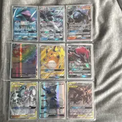Lots of different variety’s of Pokemon cards ranging from full arts to Vmax’s… - Image 2